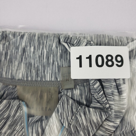 Athleta Jacket Women's Medium Space Dye Gray Elite 1/2 Zip Pullover Top 426904 - Picture 13 of 13